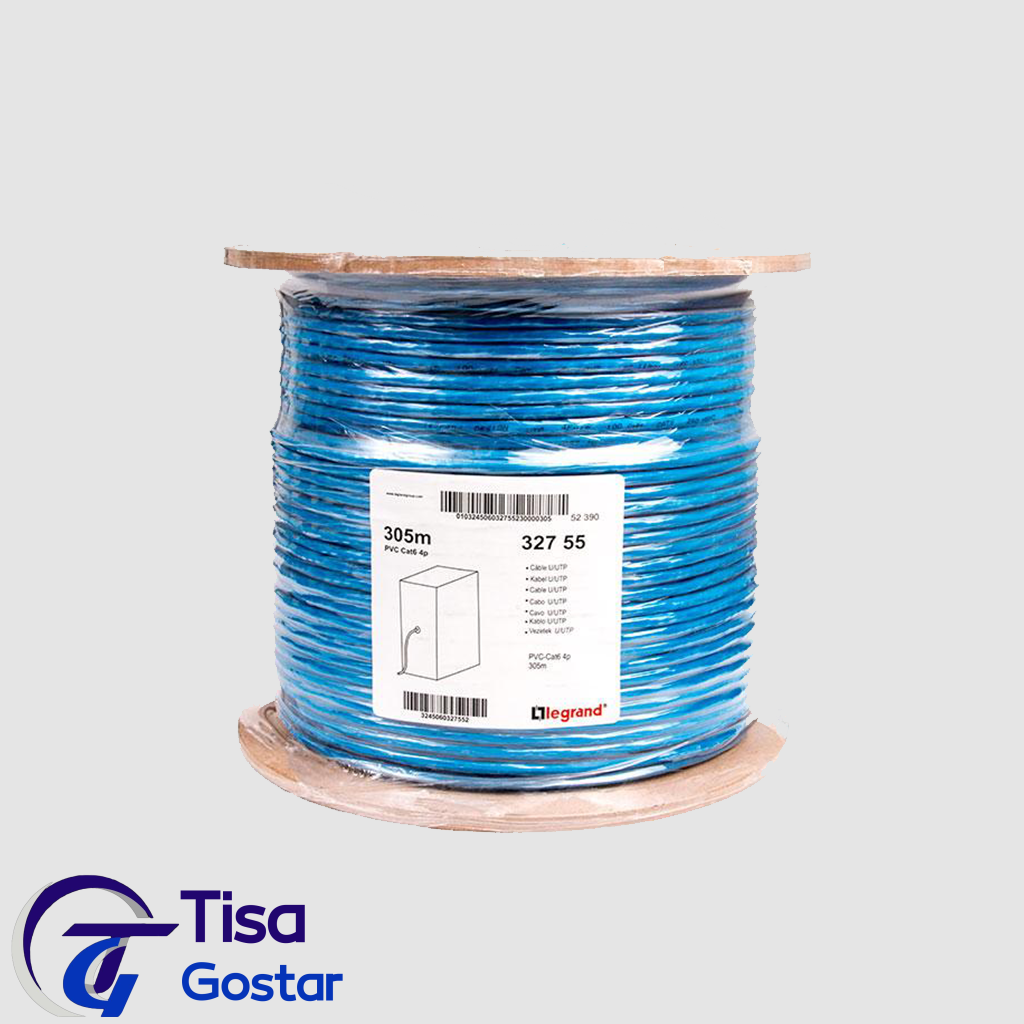 کابل CAT6 UTP LEGRAND (305 متری) تست چنل